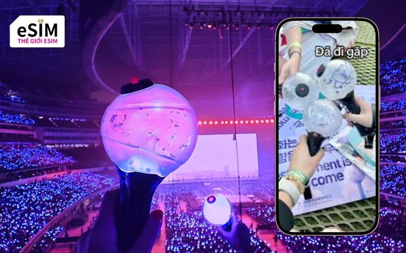 Sở hữu esim thái lan giúp ARMY làm chủ hành trình, kết nối đồng đội và chia sẻ trọn vẹn cảm xúc tại BTS World Tour.